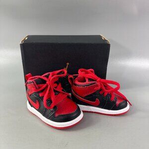 NWB Jordan 1 Mid Baby/Toddler Shoes, Size 3C